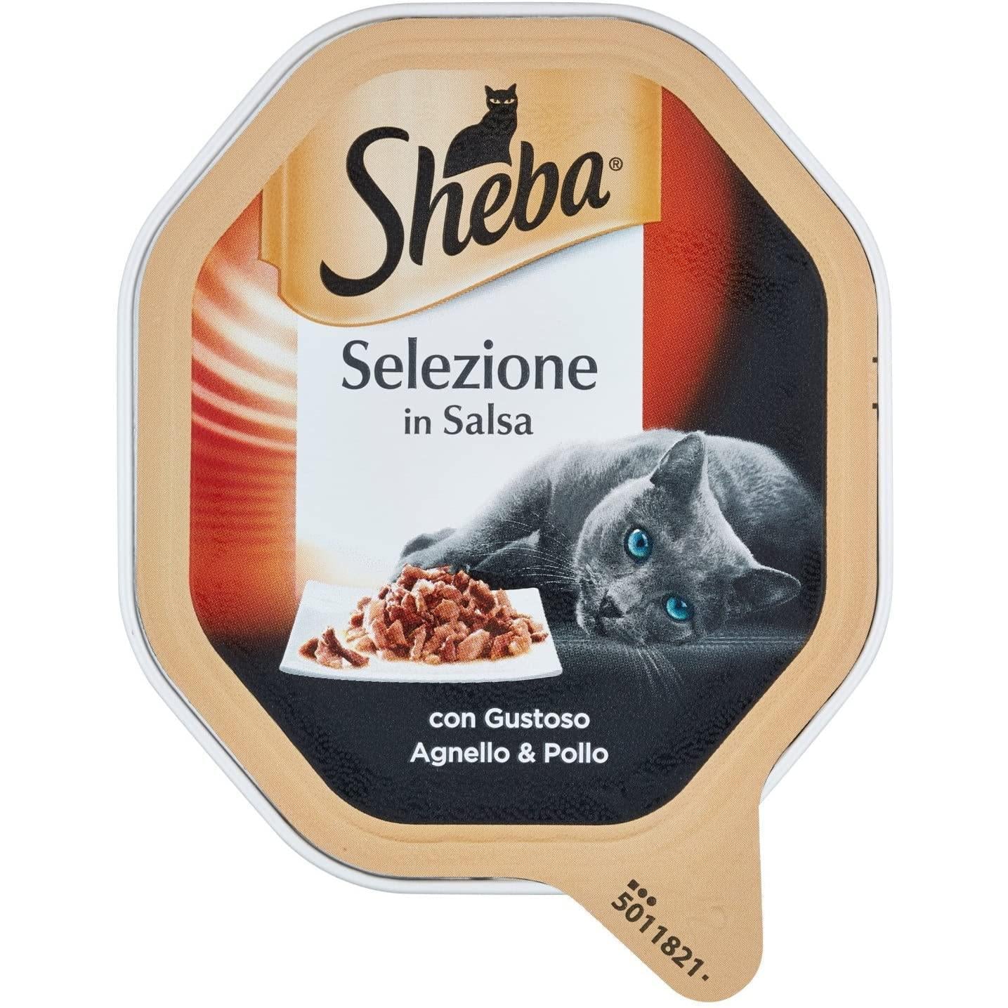Sheba Selezione in Salsa con gustoso Agnello e Pollo 85gr Sheba Selezione in Salsa con gustoso Agnello e Pollo 85gr
